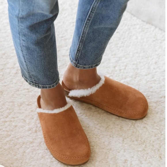Jenni Kayne Shoes - Jenni Kayne Shearling-Lined Moc Clog Saddle
